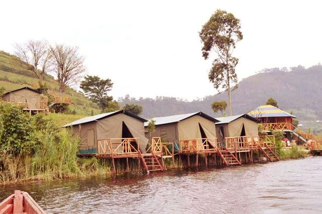 Water front tent cottages